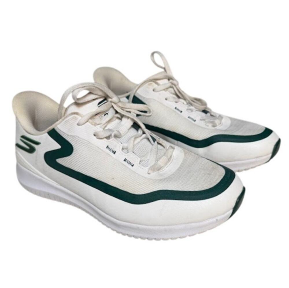 Skechers GOgolf Men's Flight Lace Up Spikeless Golf Shoes White Sneaker Size 9.5